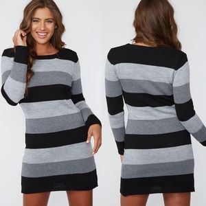 LAST ONE!  Wide Striped Knit Dress